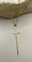 Load image into Gallery viewer, Hammered Cross Pendant